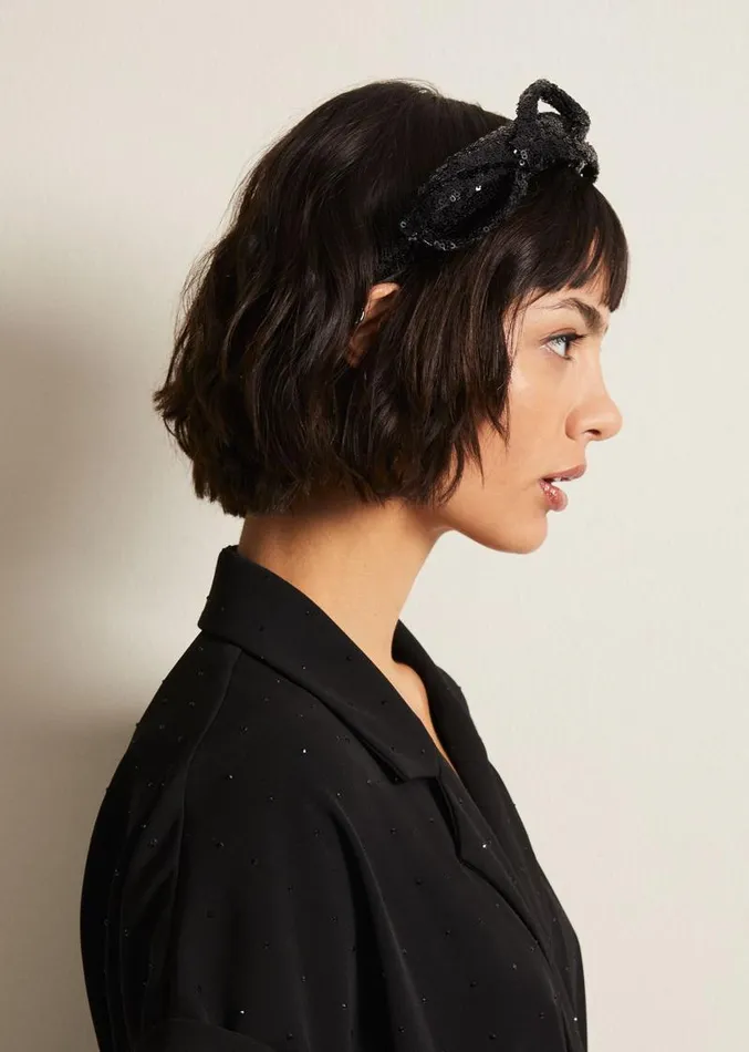 Black Sequin Headband Black Women Phase Eight Fascinators and Hats