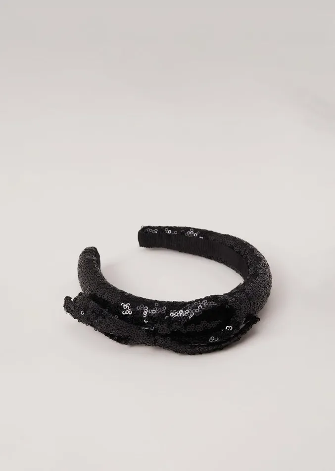 Black Sequin Headband Black Women Phase Eight Fascinators and Hats