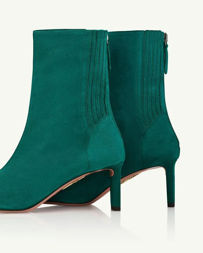 Blade Bootie 65 Green Women Aquazzura Booties Blade Bootie 65 Green Women Aquazzura Booties