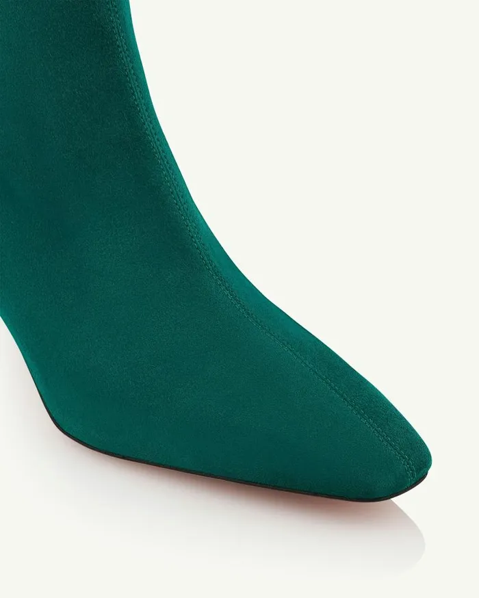 Blade Bootie 65 Green Women Aquazzura Booties Blade Bootie 65 Green Women Aquazzura Booties