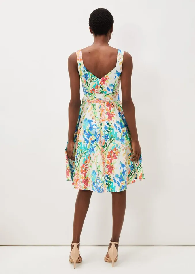 Blair Cotton Floral Dress Multicoloured Women Phase Eight Dresses