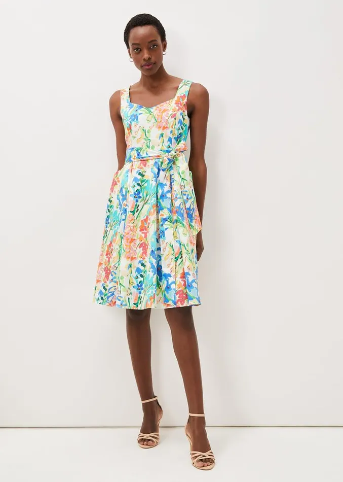 Blair Cotton Floral Dress Multicoloured Women Phase Eight Dresses