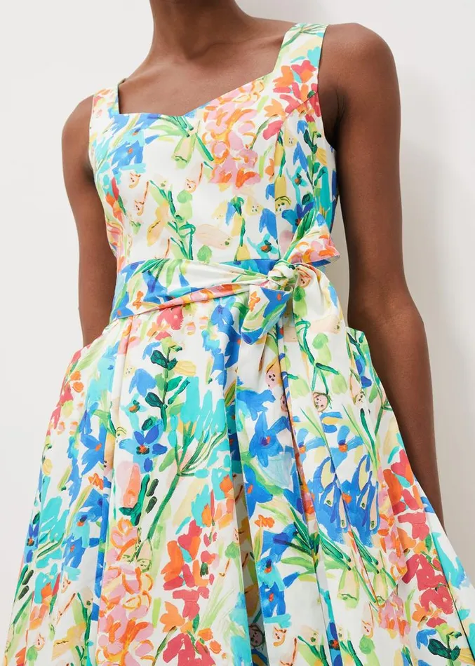 Blair Cotton Floral Dress Multicoloured Women Phase Eight Dresses