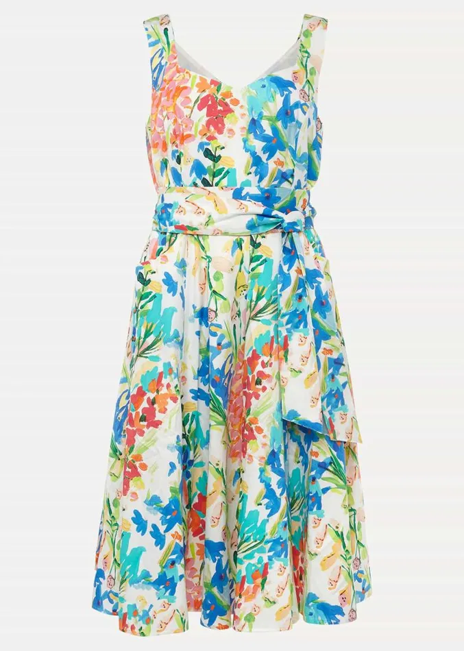 Blair Cotton Floral Dress Multicoloured Women Phase Eight Dresses
