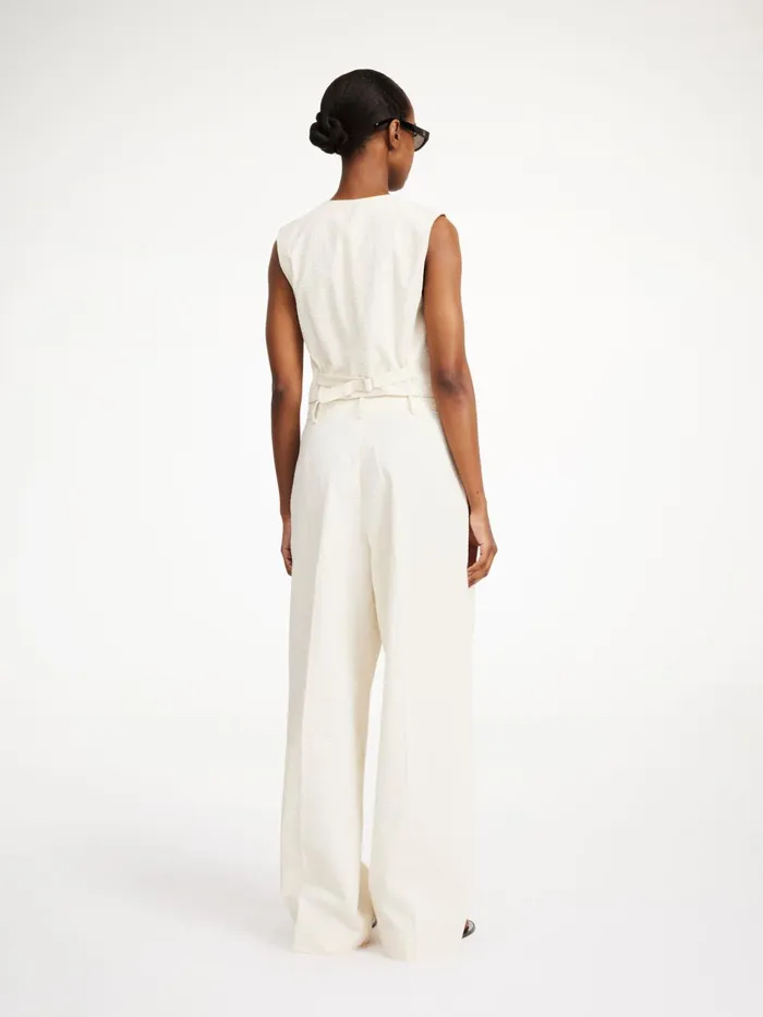 Blazers Women By Malene Birger Blaire Waistcoat Soft White