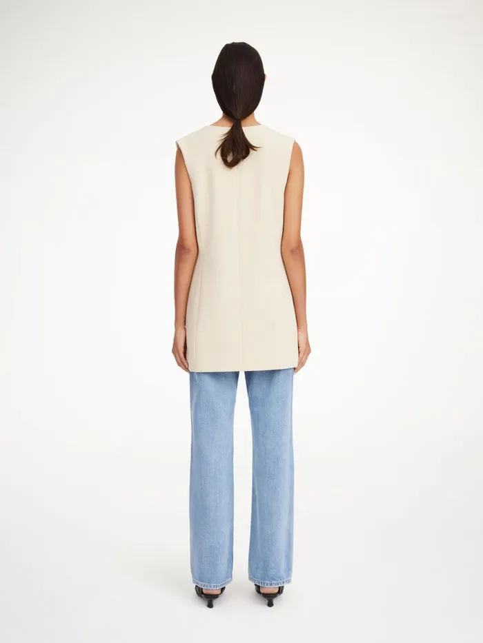Blazers Women By Malene Birger Francinne Waistcoat Wood