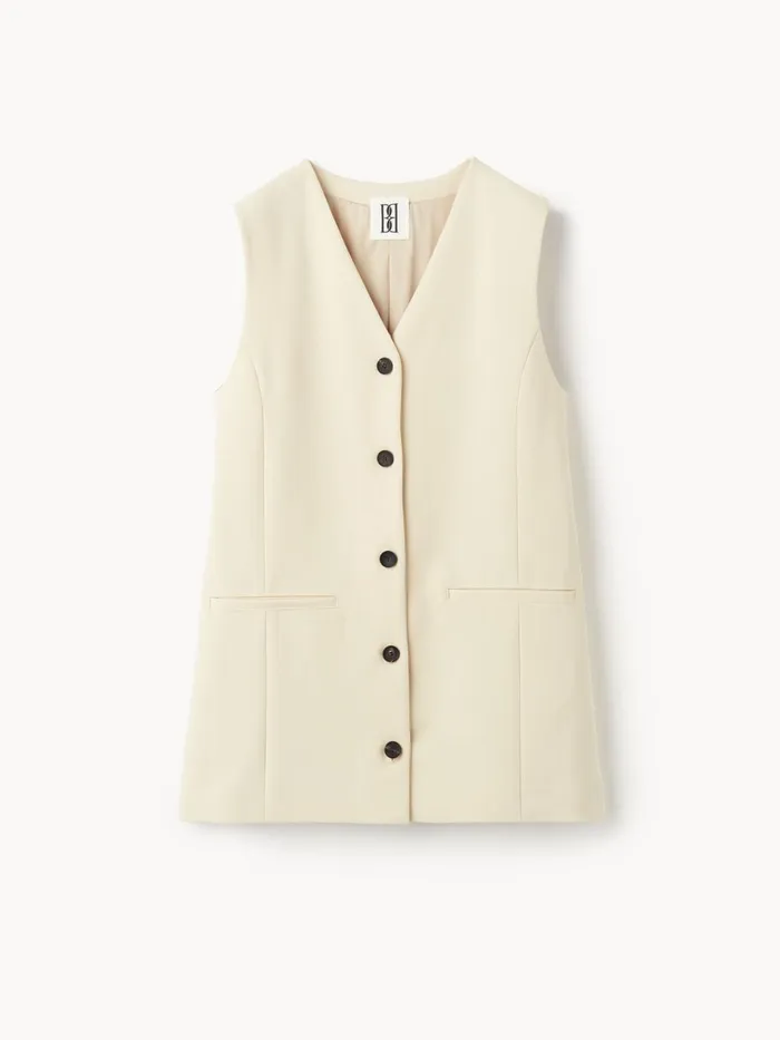 Blazers Women By Malene Birger Francinne Waistcoat Wood
