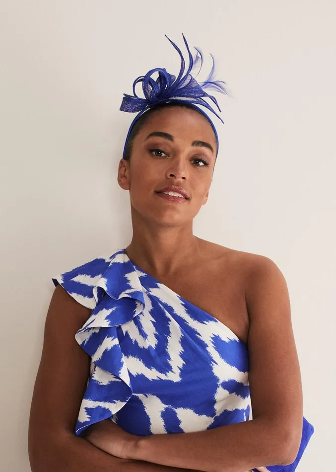 Blue Bow Fascinator Azure Blue Women Phase Eight Fascinators and Hats