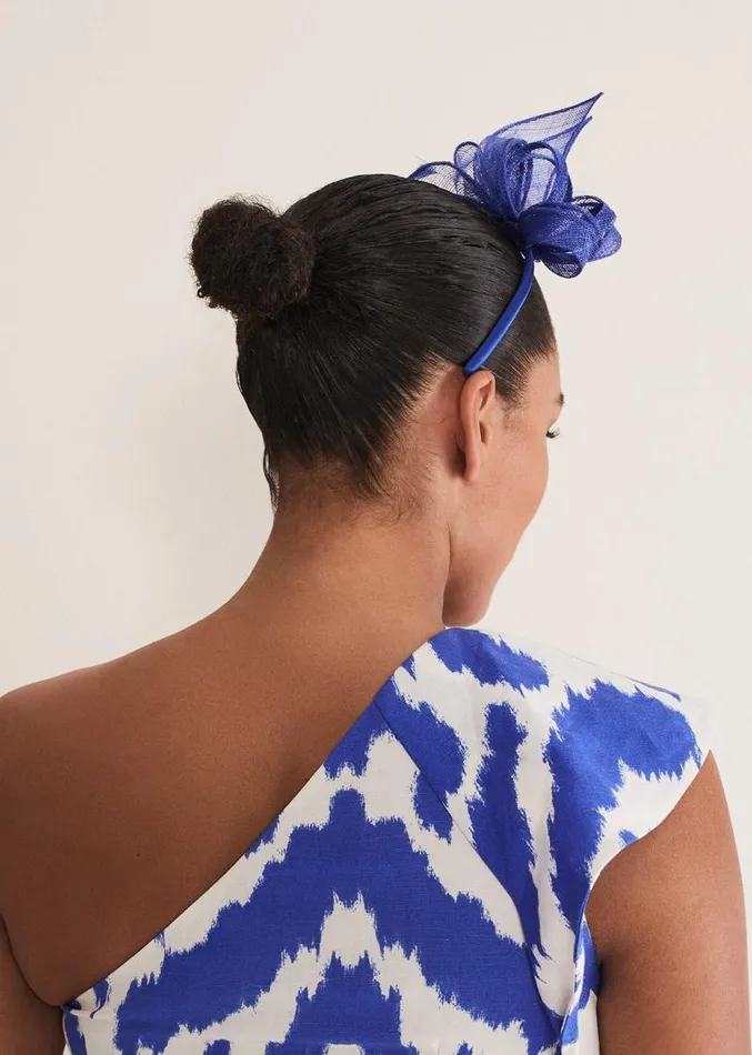 Blue Bow Fascinator Azure Blue Women Phase Eight Fascinators and Hats