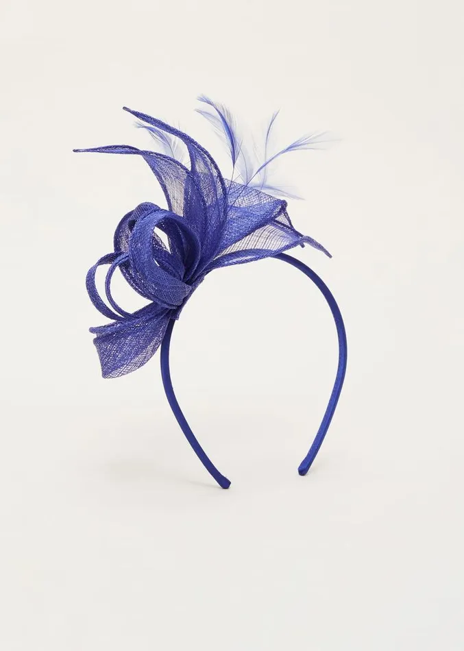 Blue Bow Fascinator Azure Blue Women Phase Eight Fascinators and Hats