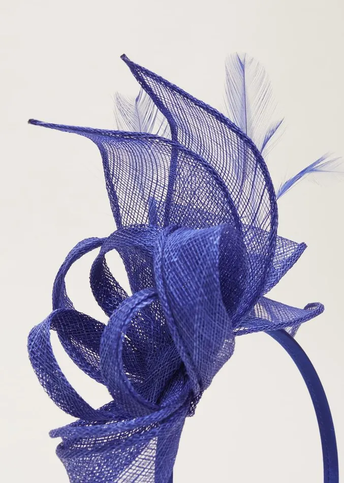 Blue Bow Fascinator Azure Blue Women Phase Eight Fascinators and Hats