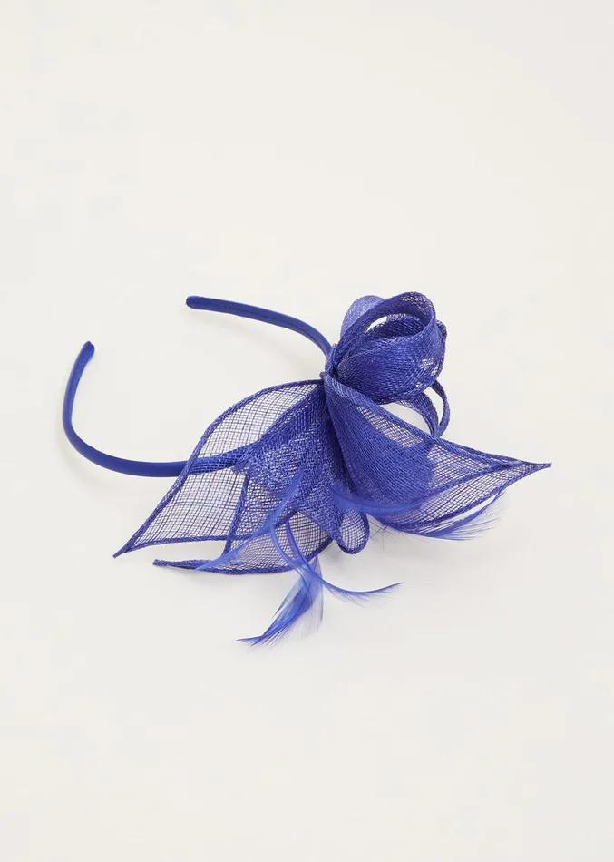 Blue Bow Fascinator Azure Blue Women Phase Eight Fascinators and Hats