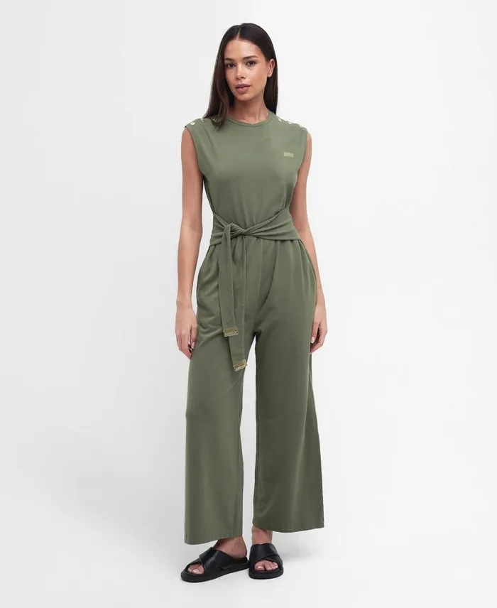 Bluford Jumpsuit Green Smoke Women Barbour Dresses and Skirts