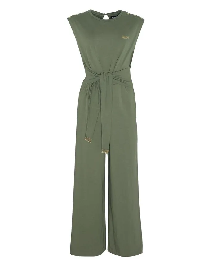 Bluford Jumpsuit Green Smoke Women Barbour Dresses and Skirts