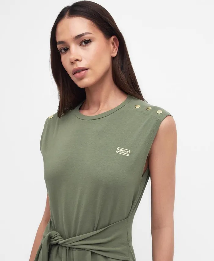 Bluford Jumpsuit Green Smoke Women Barbour Dresses and Skirts