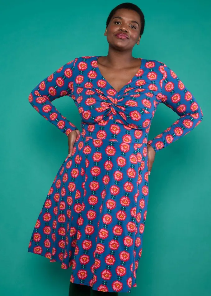Blutsgeschwister Autumn Dress Hot Knot Blue Women Dresses