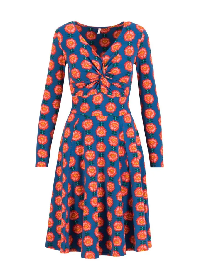 Blutsgeschwister Autumn Dress Hot Knot Blue Women Dresses