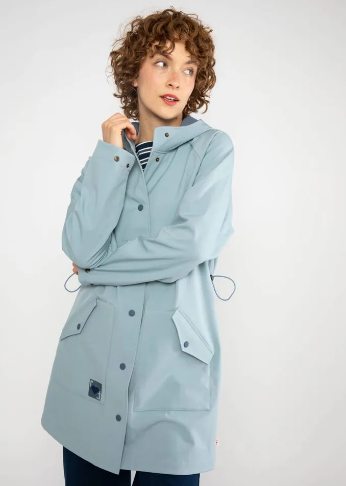 Blutsgeschwister Between Seasons Jacket Softfriese Blue Women Jackets and Coats