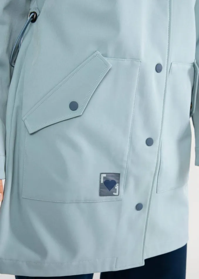 Blutsgeschwister Between Seasons Jacket Softfriese Blue Women Jackets and Coats