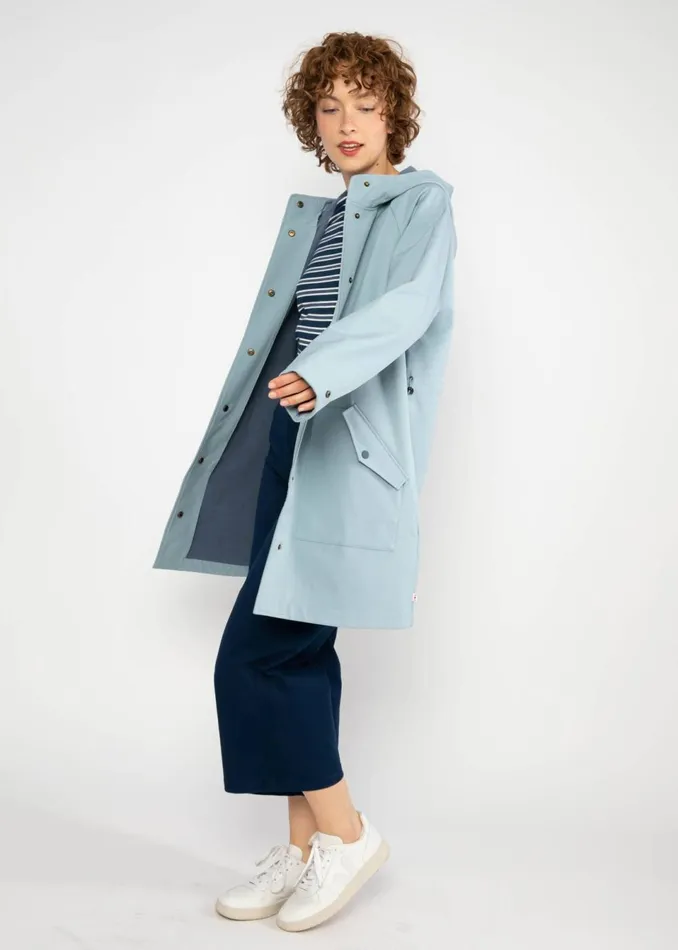 Blutsgeschwister Between Seasons Jacket Softfriese Blue Women Jackets and Coats