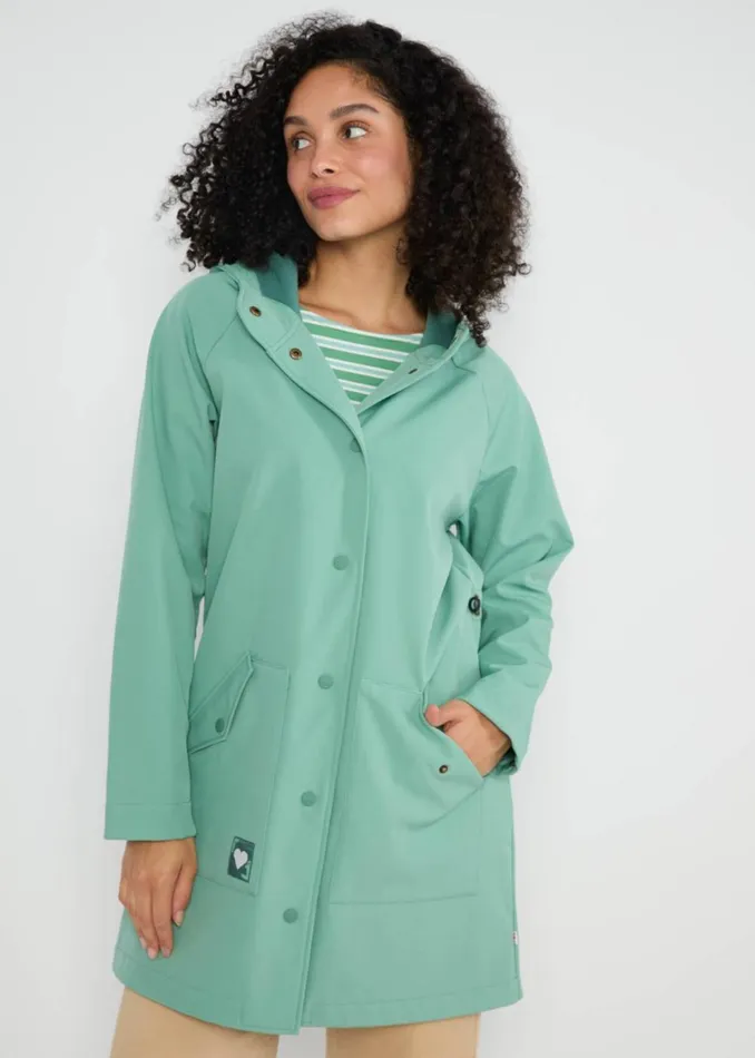 Blutsgeschwister Between Seasons Jacket Softfriese Green Women Jackets and Coats