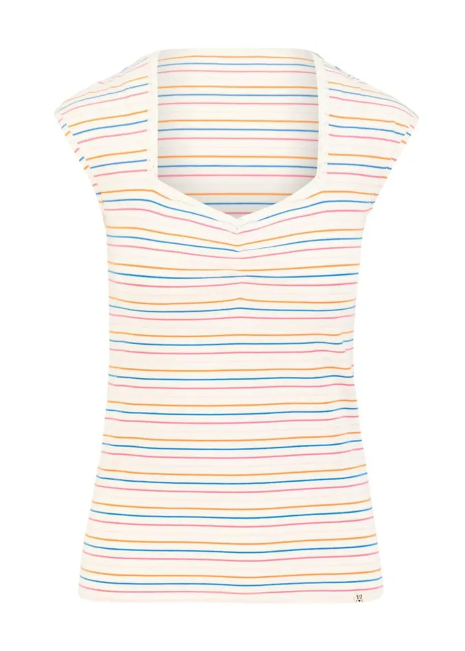 Blutsgeschwister Breton Shirt Let Romance Rule White Women Tops