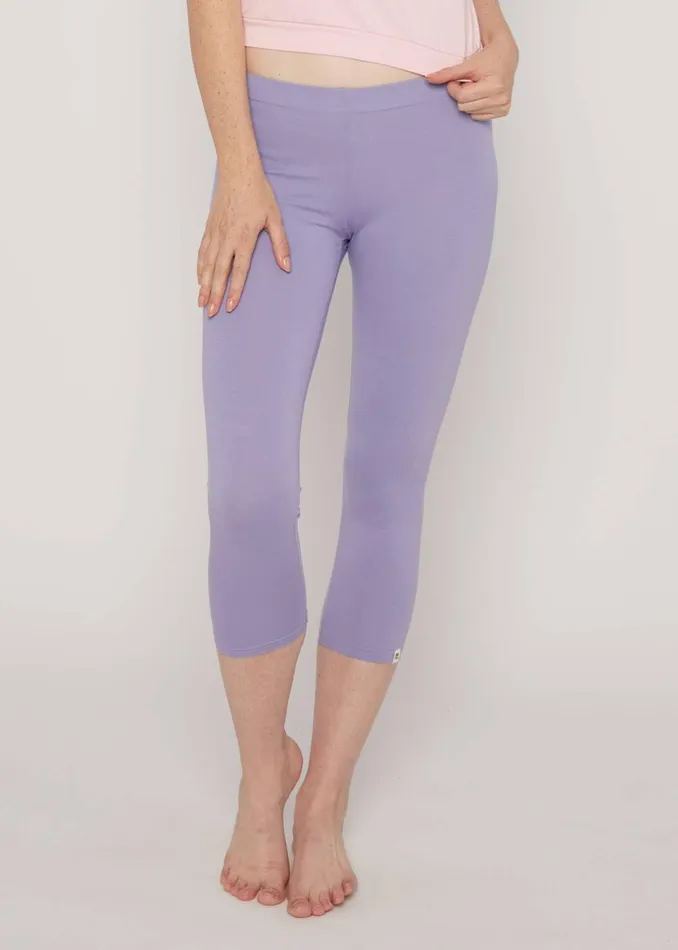 Blutsgeschwister Capri Leggings Cropped Laune Legs Blue Women Trousers