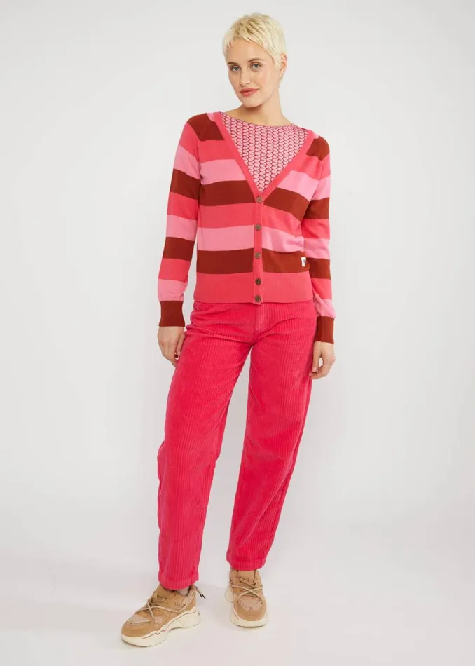Blutsgeschwister Cardigan Bright Side Of Life Red Women Cardigans