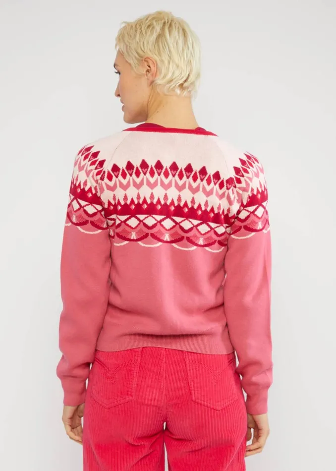 Blutsgeschwister Cardigan Happy Heritage Pink Women Cardigans