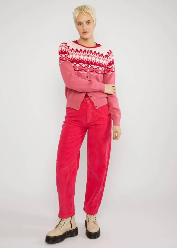 Blutsgeschwister Cardigan Happy Heritage Pink Women Cardigans