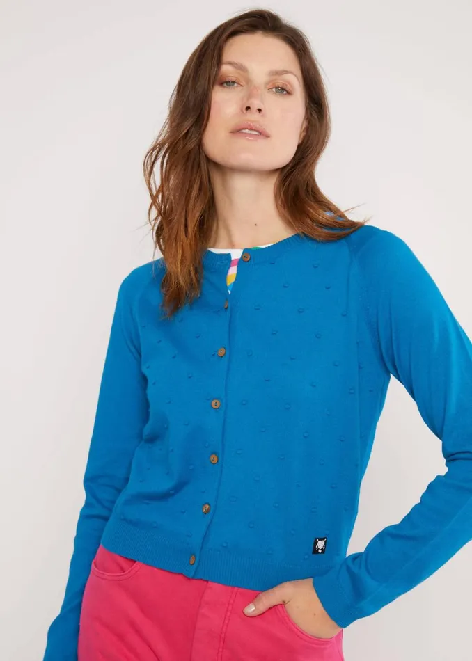 Blutsgeschwister Cardigan Knot Hop Blue Women Cardigans