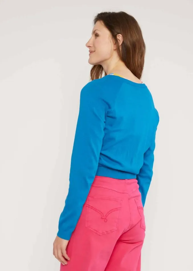 Blutsgeschwister Cardigan Knot Hop Blue Women Cardigans