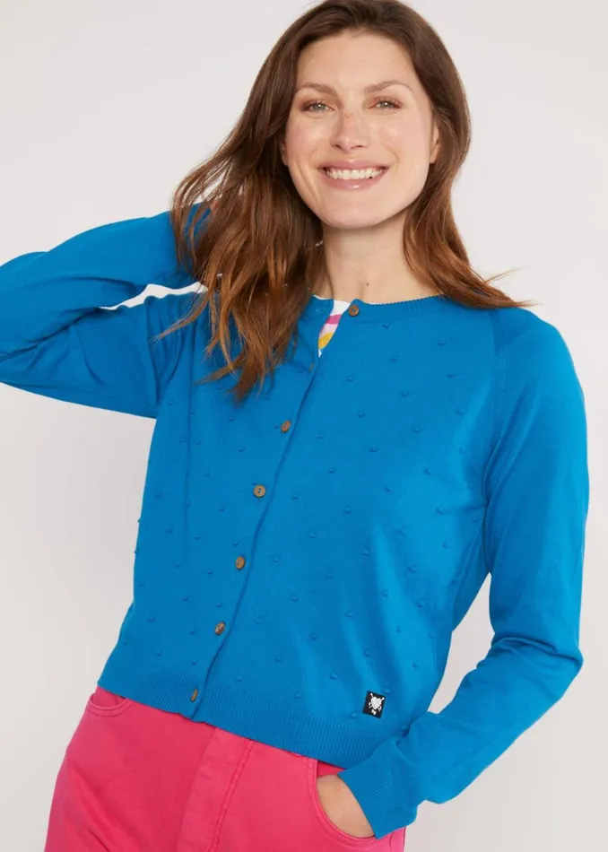 Blutsgeschwister Cardigan Knot Hop Blue Women Cardigans
