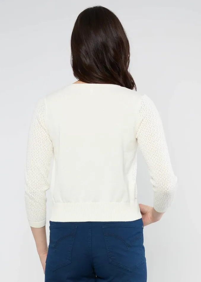 Blutsgeschwister Cardigan Sweet Petite White Women Cardigans