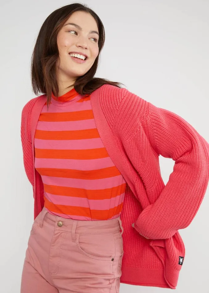 Blutsgeschwister Cardigan Yes We Cardy Pink Women Cardigans