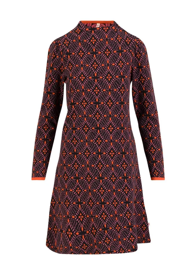 Blutsgeschwister Jumper Dress Cosy Zen Tangle Black Women Dresses