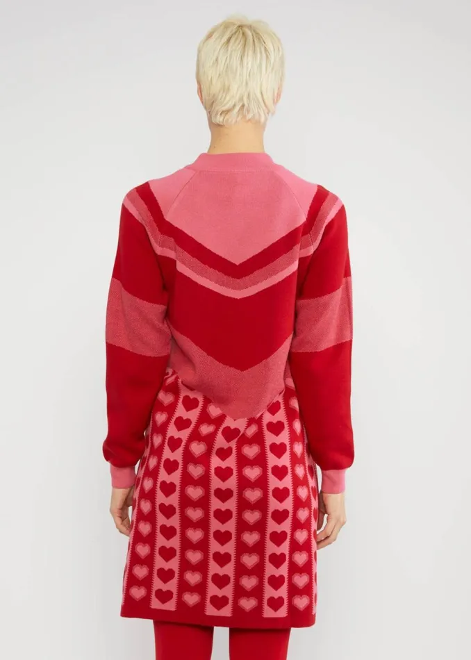 Blutsgeschwister Jumper Dress Scandi Woods Red Women Dresses