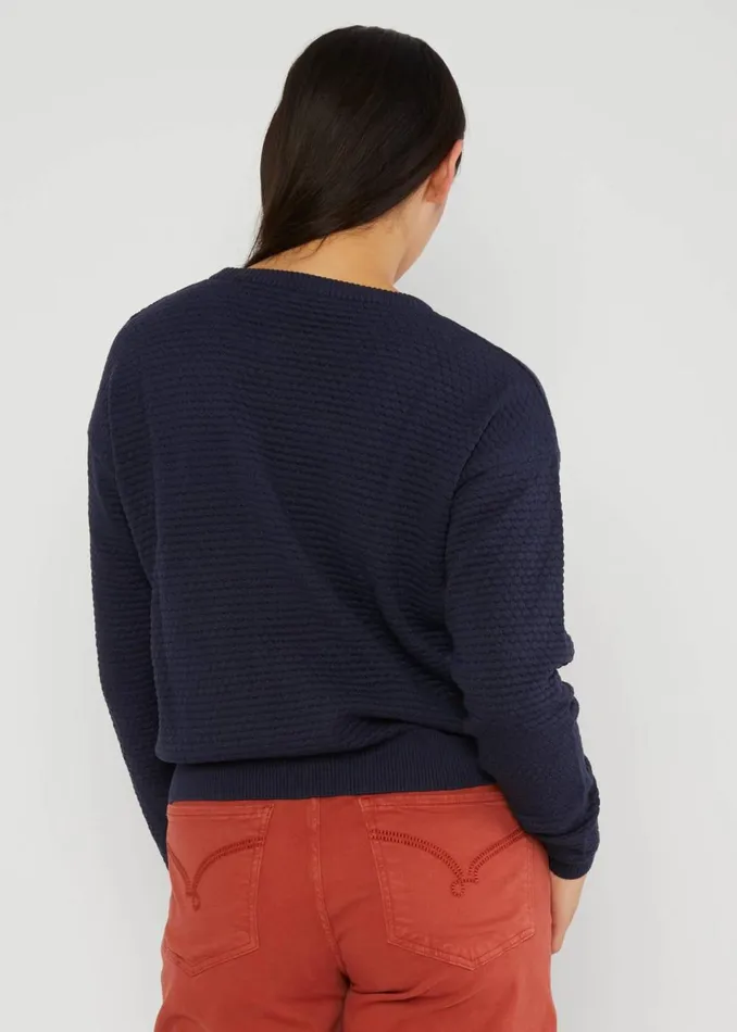 Blutsgeschwister Knitted Jumper Chic Promenade Blue Women Knitted Jumpers