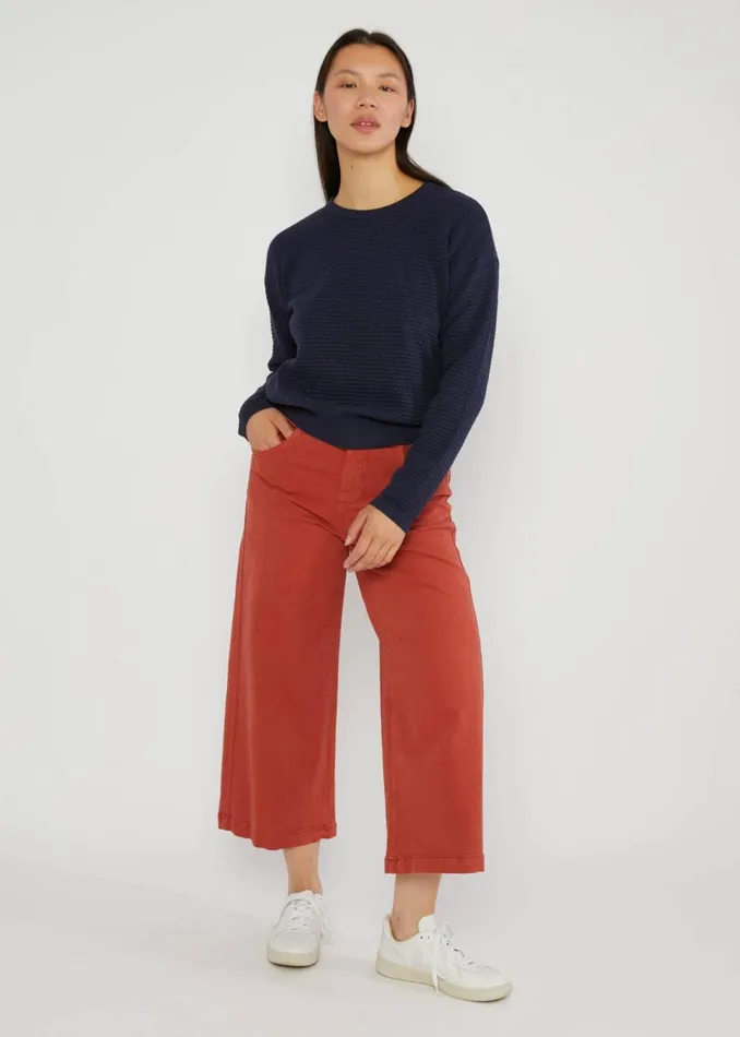 Blutsgeschwister Knitted Jumper Chic Promenade Blue Women Knitted Jumpers