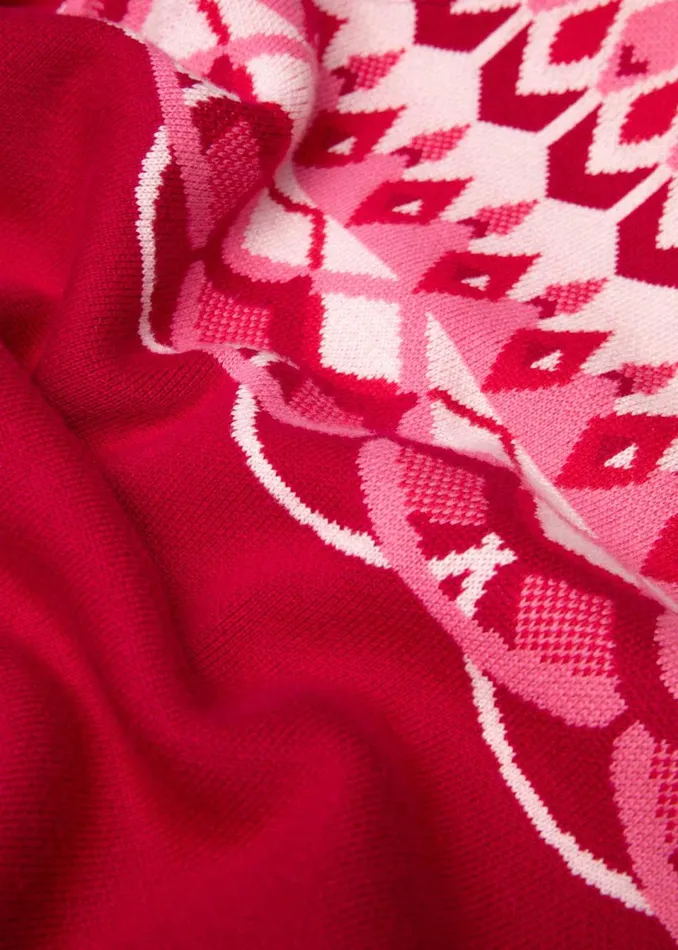 Blutsgeschwister Knitted Jumper Cold Day Warm Heart Red Women Knitted Jumpers