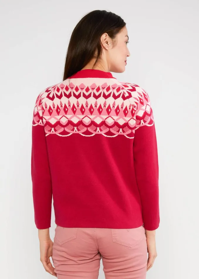 Blutsgeschwister Knitted Jumper Cold Day Warm Heart Red Women Knitted Jumpers
