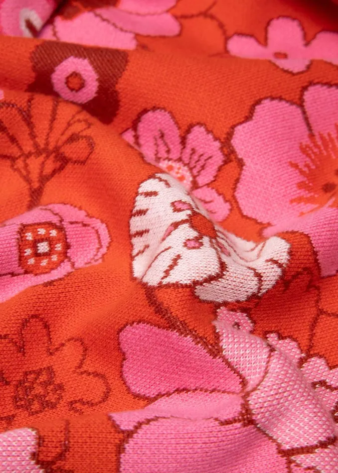 Blutsgeschwister Knitted Jumper Cosy Storyteller Orange Women Knitted Jumpers