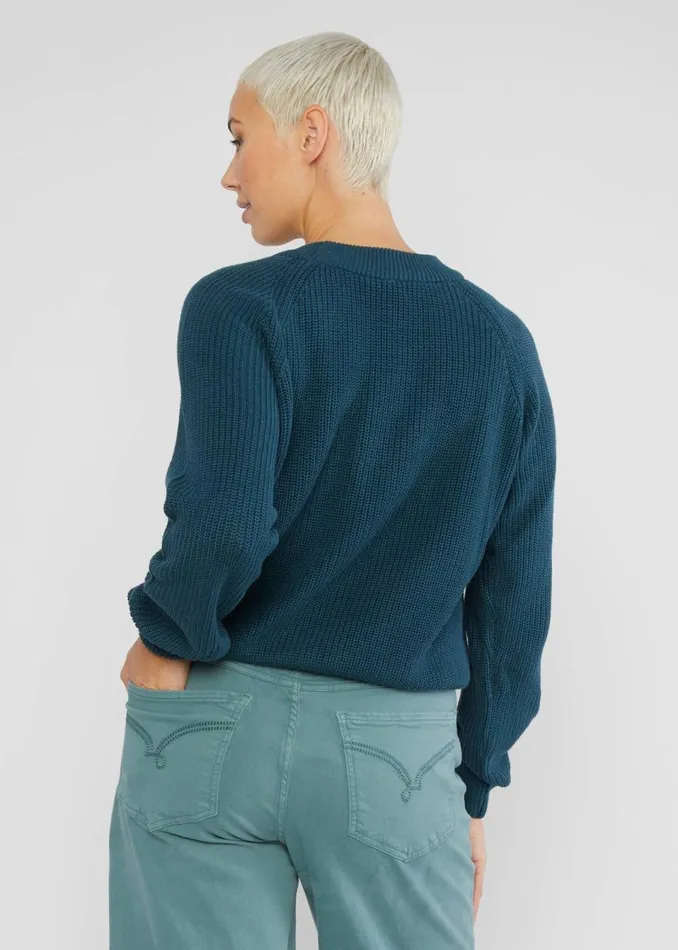 Blutsgeschwister Knitted Jumper Highway To Heaven Blue Women Knitted Jumpers