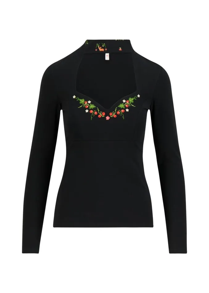 Blutsgeschwister Longsleeve Miraculous Power Black Women Tops
