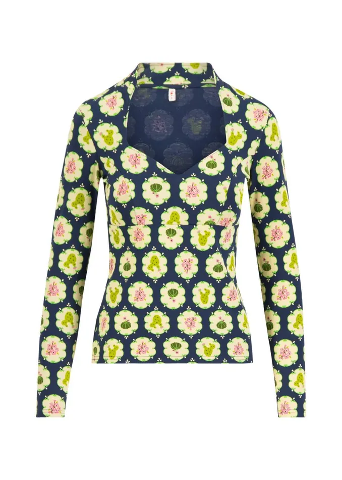Blutsgeschwister Longsleeve Miraculous Power Blue Women Tops