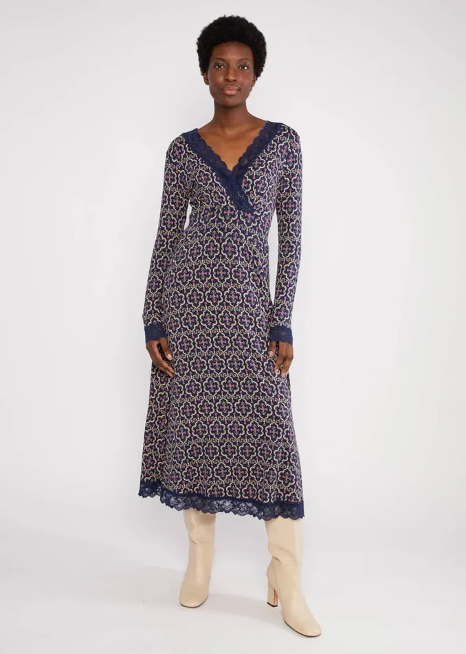 Blutsgeschwister Midi Dress Head To Toe Wow Blue Women Dresses