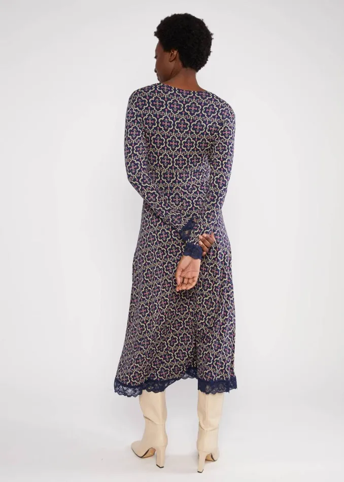 Blutsgeschwister Midi Dress Head To Toe Wow Blue Women Dresses