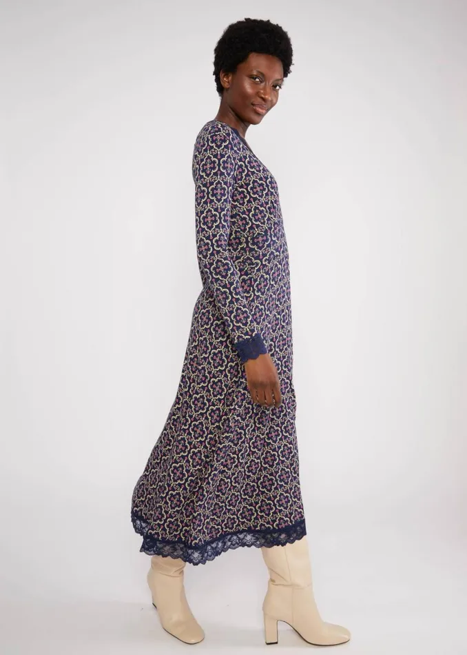 Blutsgeschwister Midi Dress Head To Toe Wow Blue Women Dresses