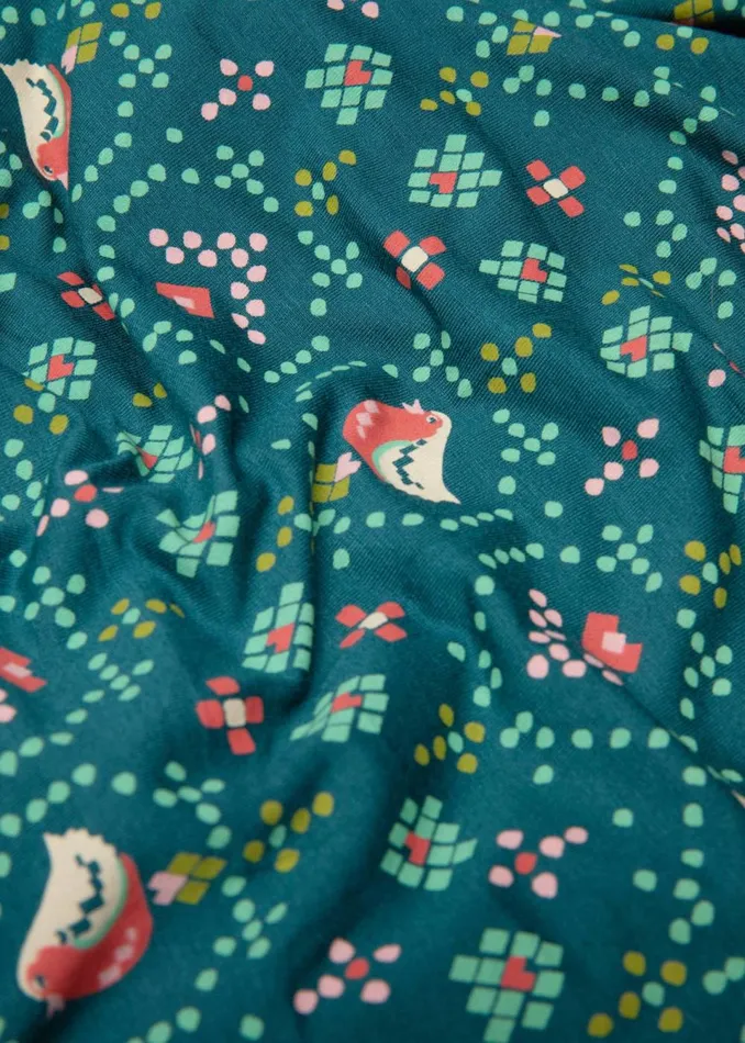 Blutsgeschwister Midi Skirt Sing And Swing Green Women Skirts