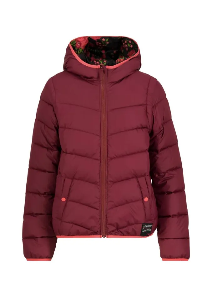 Blutsgeschwister Quilted Jacket No Down Wizard Red Women Jackets and Coats